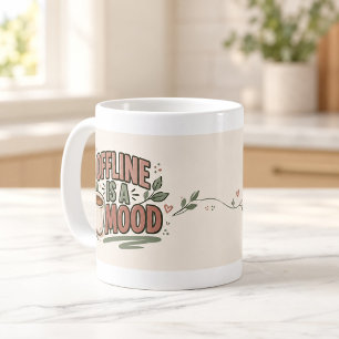 Offline Ist Eine Stimmung Outline-Typografie-Tasse Kaffeetasse