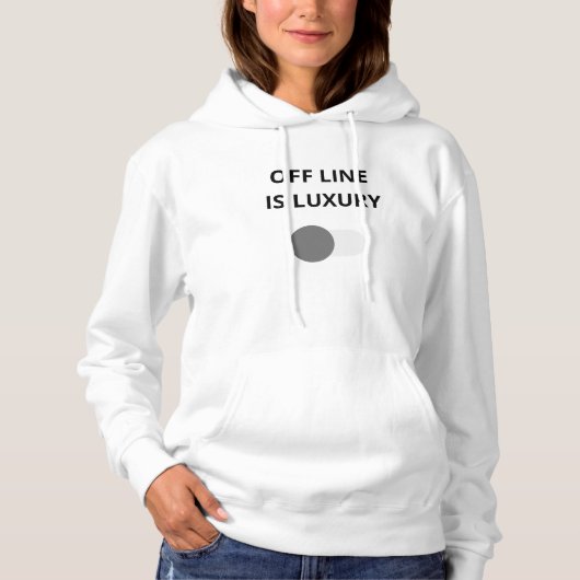 Offline Ist Luxus Minimal Hoodie (Vorderseite)