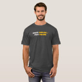 Offline-Karten Füsse Online Minimaler Text T-Shirt (Vorne ganz)