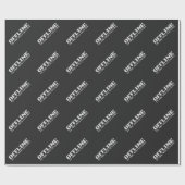 Offline Luxury White Pixel Geschenkpapier (Flach)