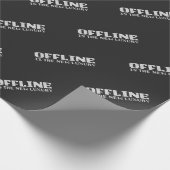 Offline Luxury White Pixel Geschenkpapier (Ecke)