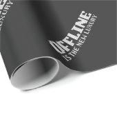 Offline Luxury White Pixel Geschenkpapier (Rolleneckpunkt)