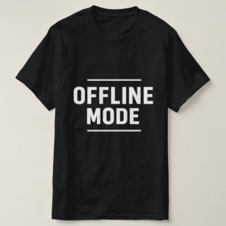 OFFLINE MODE Minimal Typography T-Shirt Design