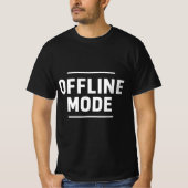 OFFLINE MODE Minimal Typography T-Shirt Design (Vorderseite)