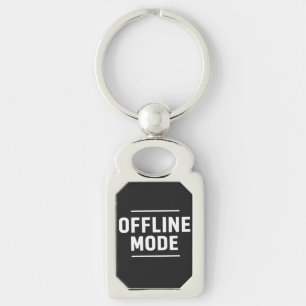 OFFLINE MODUS Minimaler Typografie-Design Schlüsselanhänger