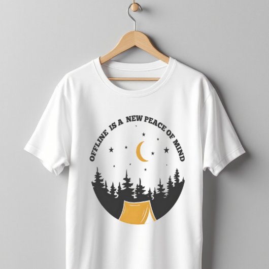 Offline Seelenfrieden Camping T-Shirt