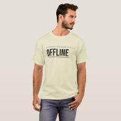 Offline-Tech-Typografie-Design T-Shirt (Vorne ganz)