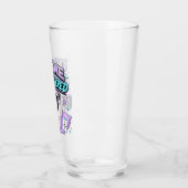Offline und ungestört Retro Aufkleber Glas (Links)