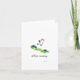 "Offline Zooming", leere Grußkarte Karte