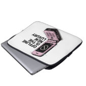 Offline zu sein ist der neue Luxus Laptopschutzhülle (Vorne Knopf)