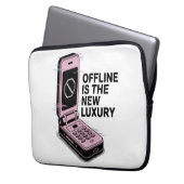Offline zu sein ist der neue Luxus Laptopschutzhülle (Vorderseite Links)