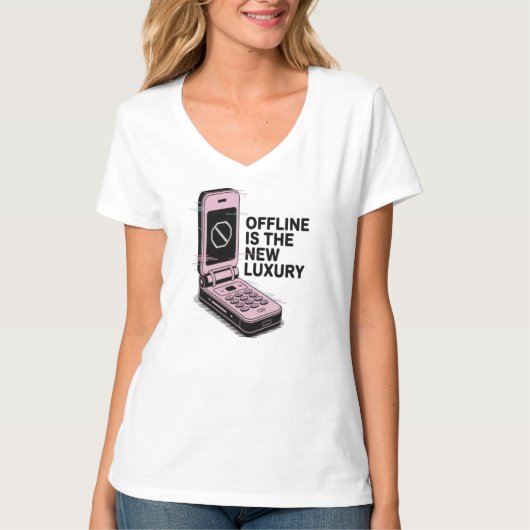 Offline zu sein ist der neue Luxus T-Shirt (Vorderseite)