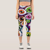 Öffne deine Augen Capri Leggings (Vorderseite)