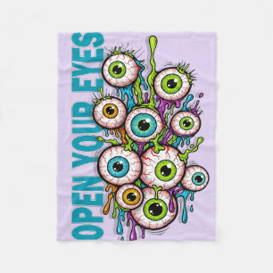 Öffne deine Augen Fleecedecke