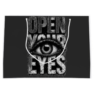 Öffne deine Augen Grunge Gothic Eye Streetwear Art Große Geschenktüte