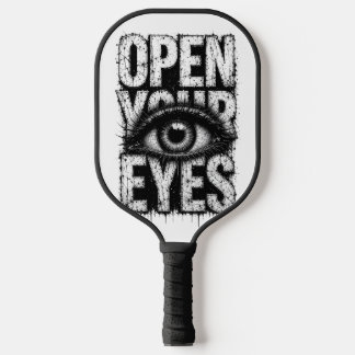 Öffne deine Augen Grunge Gothic Eye Streetwear Art Pickleball Schläger
