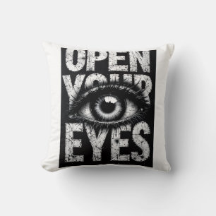 Öffne deine Augen Streetwear Grunge Auge  Kissen