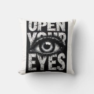Öffne deine Augen Streetwear Grunge Auge Kissen