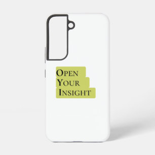 Öffne deine Einsicht Inspirierendes minimalistis Samsung Galaxy Hülle