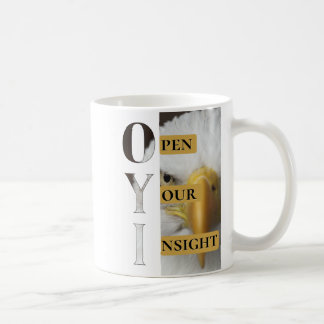 Öffne deine Einsicht – Minimale symbolische Tasse