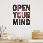 Öffne deinen Geist Poster (Küche)