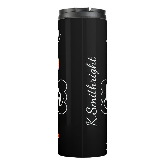 Öffne deinen Geist vor dem Mund Thermosbecher (Rückseite)