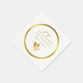 Öffne den Champagner, sie ändert ihren Namen Serviette (Ecke)