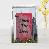 Öffne die Tür zu meinem Herz Karte (Gelbe Blume)