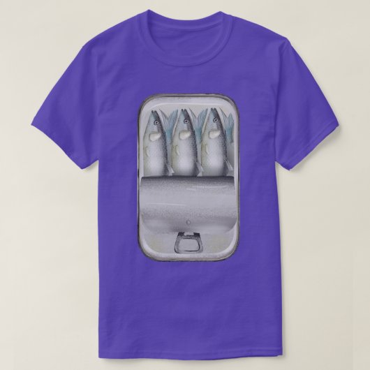 Öffne Dose Sardinen T-Shirt (Design vorne)