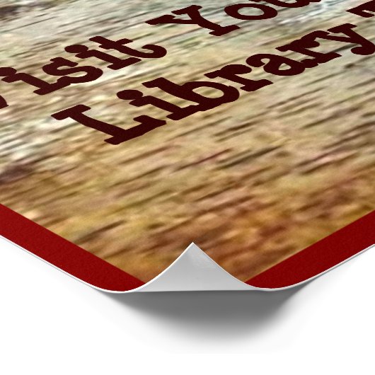 Öffne ein Buch. Offenes Abenteuer. Poster (Ecke)