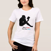 Öffne ein Buch, öffne deinen Geist – Design für Le Tri-Blend Shirt (Vorderseite)
