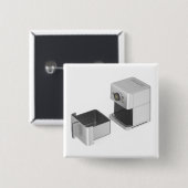Öffne leere Heißluftfritteuse Button (Vorne & Hinten)