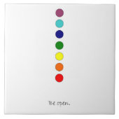 Öffnen - Chakra Line Keramik Tile Fliese (Vorderseite)