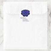 "Öffnen des 3. Eye Chakra"-Adressenlabels Runder Aufkleber (Tasche)