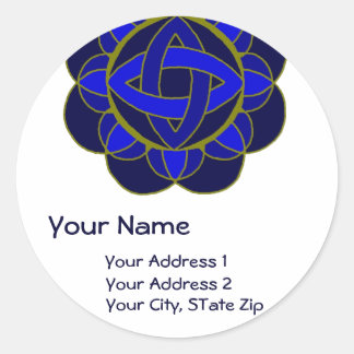 "Öffnen des 3. Eye Chakra"-Adressenlabels Runder Aufkleber