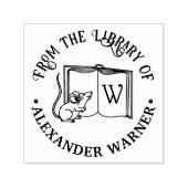 Öffnen des Buches mit dem Namen der Niedlichen Mau Permastempel (Design)