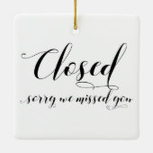 Öffnen des geschlossenen Speichers Glasfenster Tür Keramikornament (Rückseite)