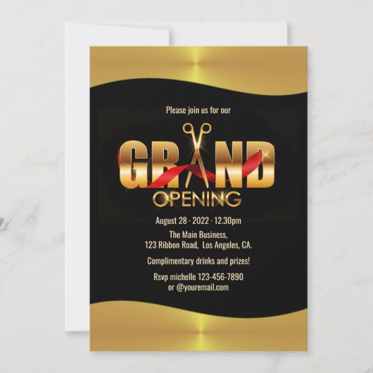 Öffnen des Speichers Einladung (Vorderseite)