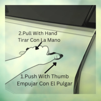 Öffnen eines Tesla-Modells 3 oder Tesla-Modell Y T Fensteraufkleber