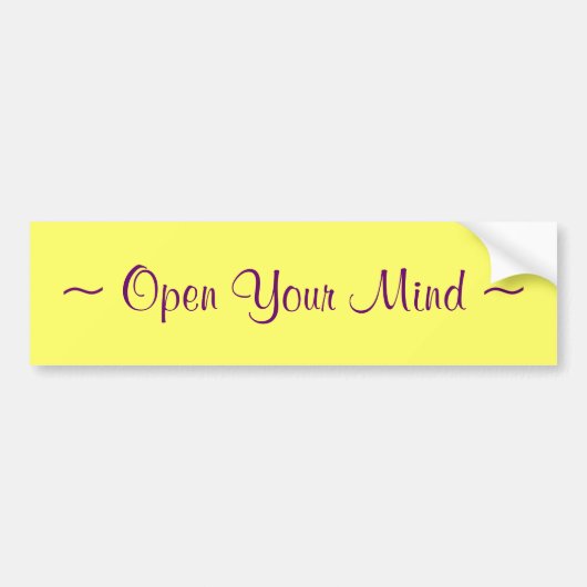 ~ öffnen Ihr Verstand~ Autoaufkleber (Vorne)