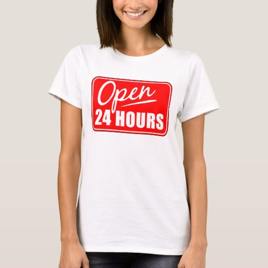 Öffnen Sie 24 Stunden T-Shirt (Vorderseite)