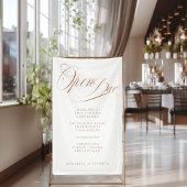 Öffnen Sie Bar! Modern, kalligrafisch, weiß Banner