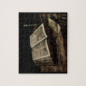 Öffnen Sie Bibel-Buch mit Kerzen - Van Gogh Puzzle (Vertikal)