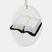 Öffnen Sie Bibel Keramik Ornament (Rechts)