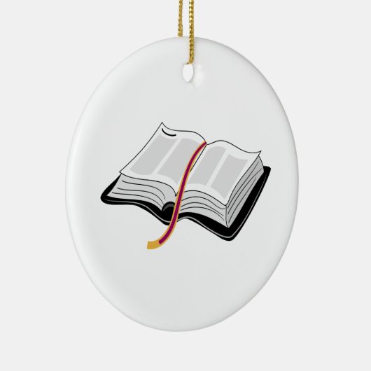 Öffnen Sie Bibel Keramikornament (Rechts)