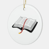 Öffnen Sie Bibel Keramikornament (Links)