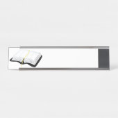 Öffnen Sie Bibel Schreibtischnamensplakette (Vorderseite )