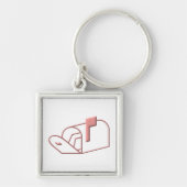 Öffnen Sie Briefkasten Schlüsselanhänger (Vorne)