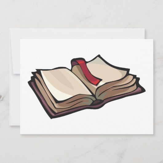 Öffnen Sie Buch-Einladungen Einladung (Vorderseite)