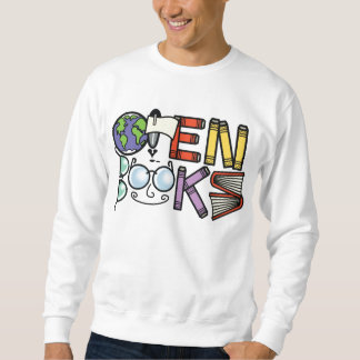 Öffnen Sie Buch-Sweatshirt Sweatshirt